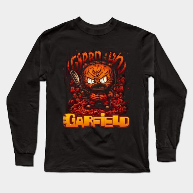 Garfield Hungry Long Sleeve T-Shirt by gblackid